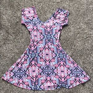 Geometric patterned dress